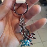 Rhinestone Key Chain, Souvenir Leather Keychain Metal Keyring