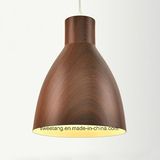 Modern Simple Wood Color Chandelier Pendant Light for Restaurant