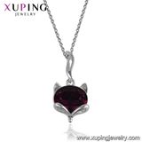 Necklace-00418 Xuping Fox Dubai Gold Jewelry fashion Jewellery Fine Necklace Crystals From Swarovski
