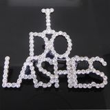 Custom Crystal Initial Letter Logo Brooch I Do Lashers Brooch