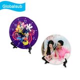 Decorated Acrylic Photo Clock with Stander for Sublimation