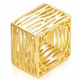 Gold Plated Color Jewelry Ring Without Stone for Women