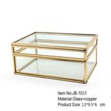 Fashion Crystal Preserved Fresh Flower Jewelry Storage Box