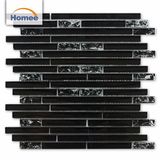 Strip Glass Tile Glitter Ice Crackle Buy Black Glass Mosaic Tiles