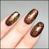 Chameleon Irregular Gold Aluminum Flakes Sequins Decoration for UV Gel