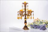 Golden Five Poster Candle Holder for Wedding Decoration