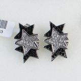 Fashion Girls Sweet Color Crystal Rhinestone Star Stud Earrings