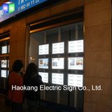 Ceiling Double Side Hanging Acrylic LED Light Box for Real Estate Window Sign