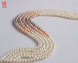 7-8-9mm Freshwater Pearl Strand, Button Round (ES146-7)