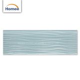 Kitchen Arch Crystal Glossy Blue Wave Glass Mosaic Tile