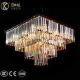 Modern Design Square Crystal Pendant Lamp