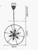 Round Decorative Fixture Home & Hotel Pendant Lighting for Dining
