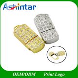 Crystal USB Memory Flash Metal Swivel USB Flash Drive