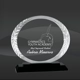 Oval Sparkle Crystal Award (J-ACG41, J-ACG43)