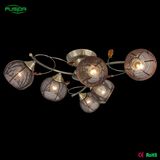 Iron Shade Chandelier Lighting for Home