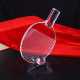 Factory Direct Sell Crystal Glass Pingpang Award Trophy