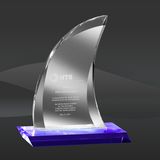 Captain's Choice Crystal Award (MPI-CR-A1023-BU)