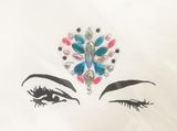 Custom Unique Adult Art Temporary Body Rhinestones Tattoo Sticker