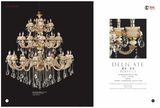 Golden and Handmade Color Crystal Chandelier Light