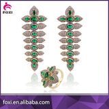 18k Gold Plated Expensive Micro Pave CZ Jewelry Set