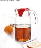 1.8L Glass Tea Kettle with Red Cover