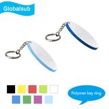 Polymer Blank Sublimation Coated Printing Keyring