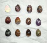 Semi Precious Stone Decoration, Egg Shape, Stone Ornament (ESB01611)