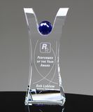 Custom Made Cutout Crystal Galss Award Trophy