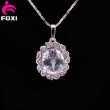 Hot Sale Copper White Stone Gold Plated Pendant