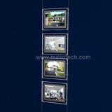 Double Sided Magnetic Acrylic LED Light Pocket for Cable Pocket Display