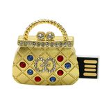 Waterproof Handbag USB Thumb Drive Trendy Crystal Memory Stick Jewelry