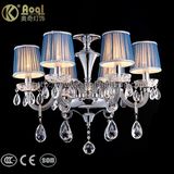 Blue Fabric Cover Chandelier Lights