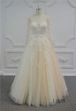 Champagne Wedding Dress A-Line Unique Wedding Dresses 2017