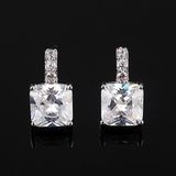 Fashion Top CZ Cubic Zircon Crystal Stud Earrings