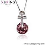 Necklace-00467 Xuping Arrival New Designs Lute Pendant Crystals From Swarovski Necklace Jewelry