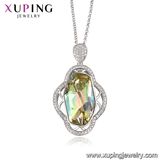 43151 Xuping Sri Lankan Dubai White Gold Wedding Jewellery, Crystals From Swarovski Designs Indian Necklace