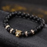 Lucky Charm Black Natural Stone Beads Men