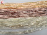 2-3mm AA Rice/Oval Natural Freshwater Pearl Strands Wholesale