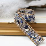 Fashion Trimming Hot Iron Transfer Rhinestone Tape Decorative Wedding Dress