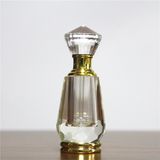 2017 China Newest Small Empty Bottle Clear White Crystal Perfume Glass Bottle Gifts