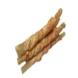 Promotional Natural Color Chicken Wrap Rawhide Sticks Pet Treat