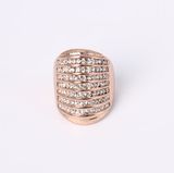 Rose Gold Fashion Jewelry Ring with Crystal Rhinestones