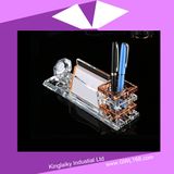 Crytal Pen Holder with Watch CS -0005