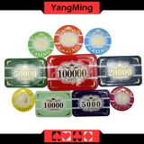 High - Grade Crown Poker Chip Set / Custom Plastic Acrylic Casino Chip Set with Aluminum Case Ym-Scma001