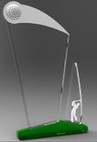 One Hole in The Crystal Trophy