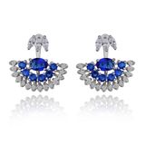 2018 Hot Selling Jewelry Blue Crystal Earring From China Manufacturer