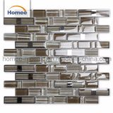 Brown Strip Glossy Matte Kitchen Crystal Mozaik Tile Glass Mosaic