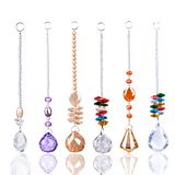 6 Different Design Crystal Suncatcher Prism Fengshui Ornament Chandelier Hanging Pendant Lighting Ball Wedding Home Decor