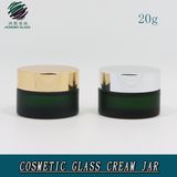 20ml Green Frosted Cosmetic Glass Cream Jar