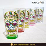 Hot Sale Skull Head Colorful Pint Glass